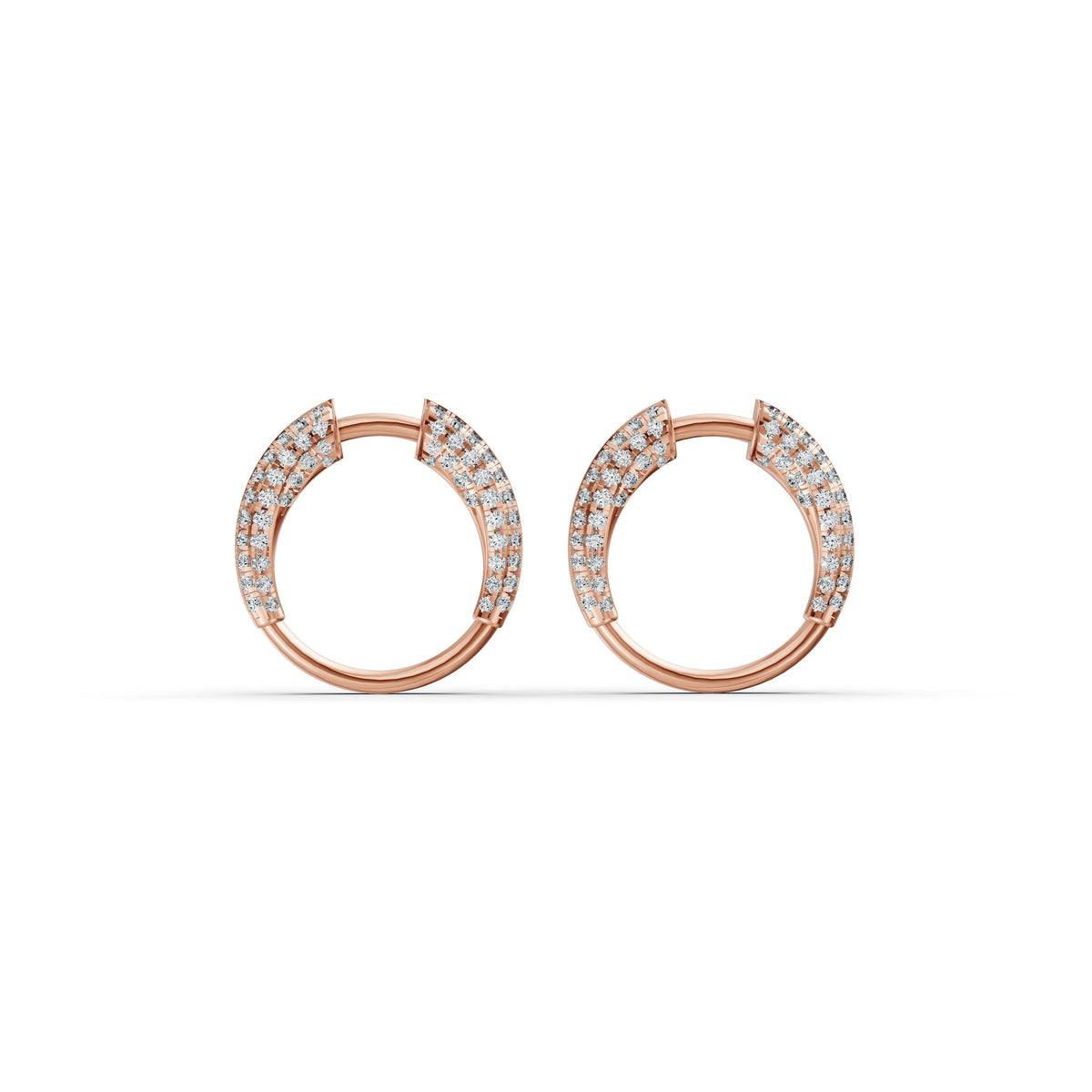 Open Orbit Diamond Earrings