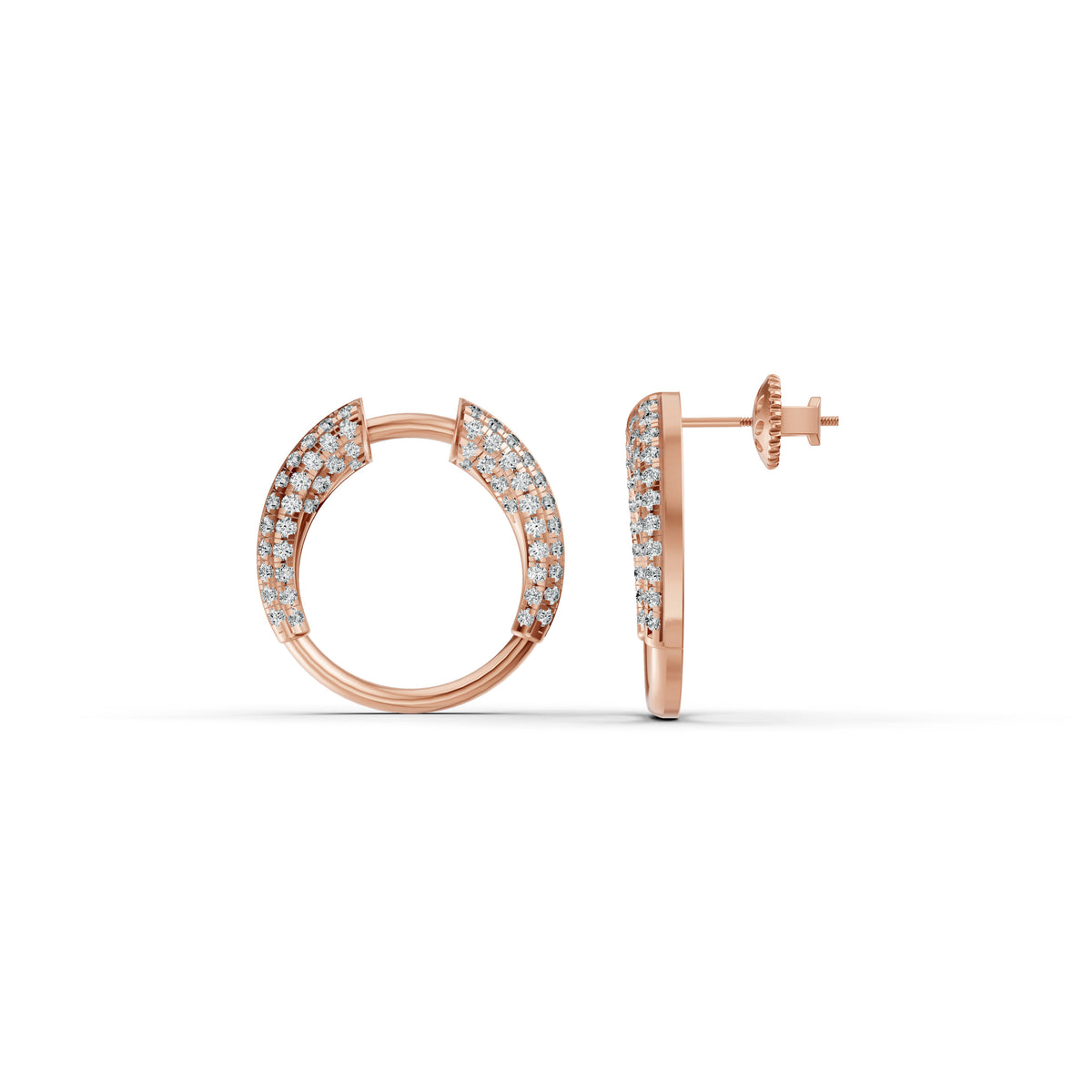 Open Orbit Diamond Earrings