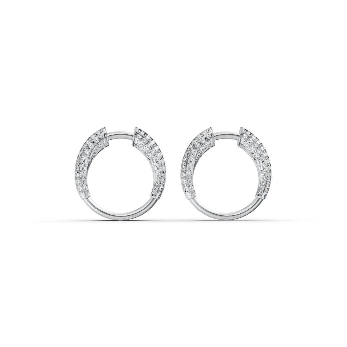 Open Orbit Diamond Earrings