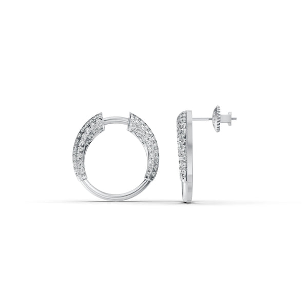 Open Orbit Diamond Earrings