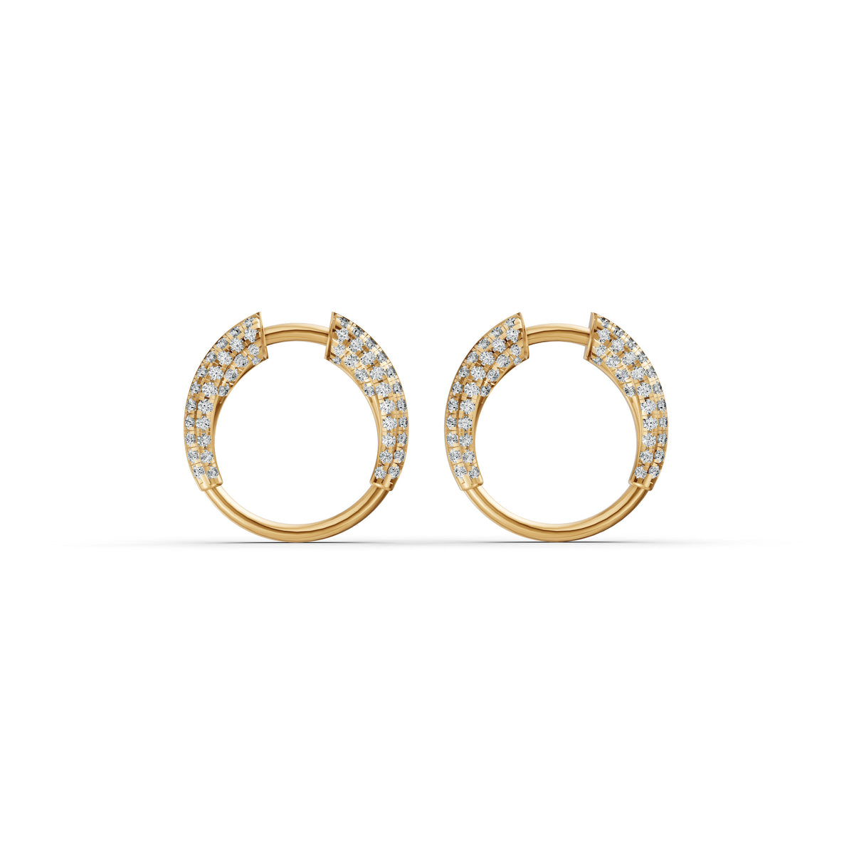 Open Orbit Diamond Earrings