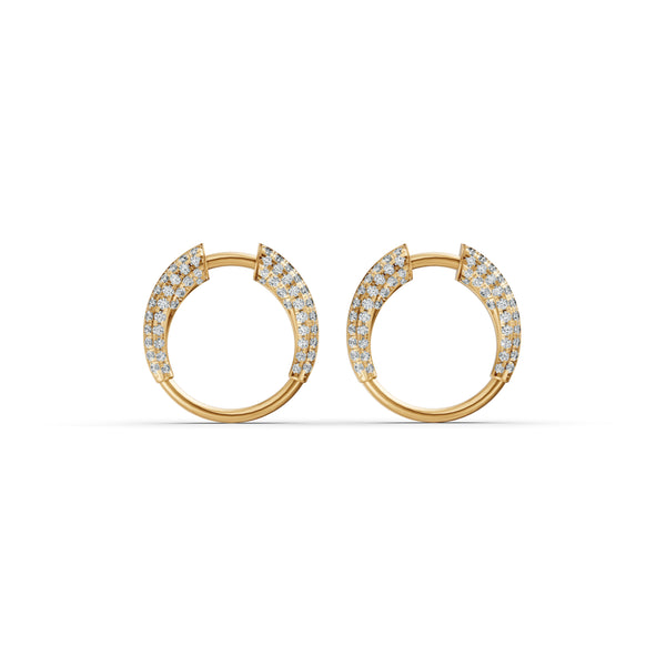Open Orbit Diamond Earrings