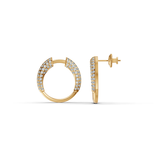 Open Orbit Diamond Earrings