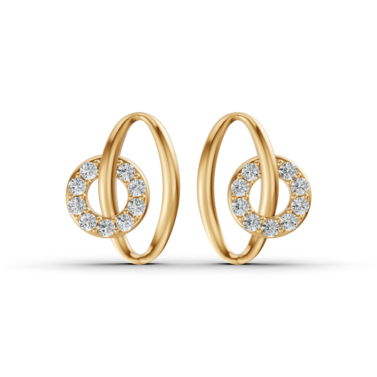 Eternal Link Diamond Earrings