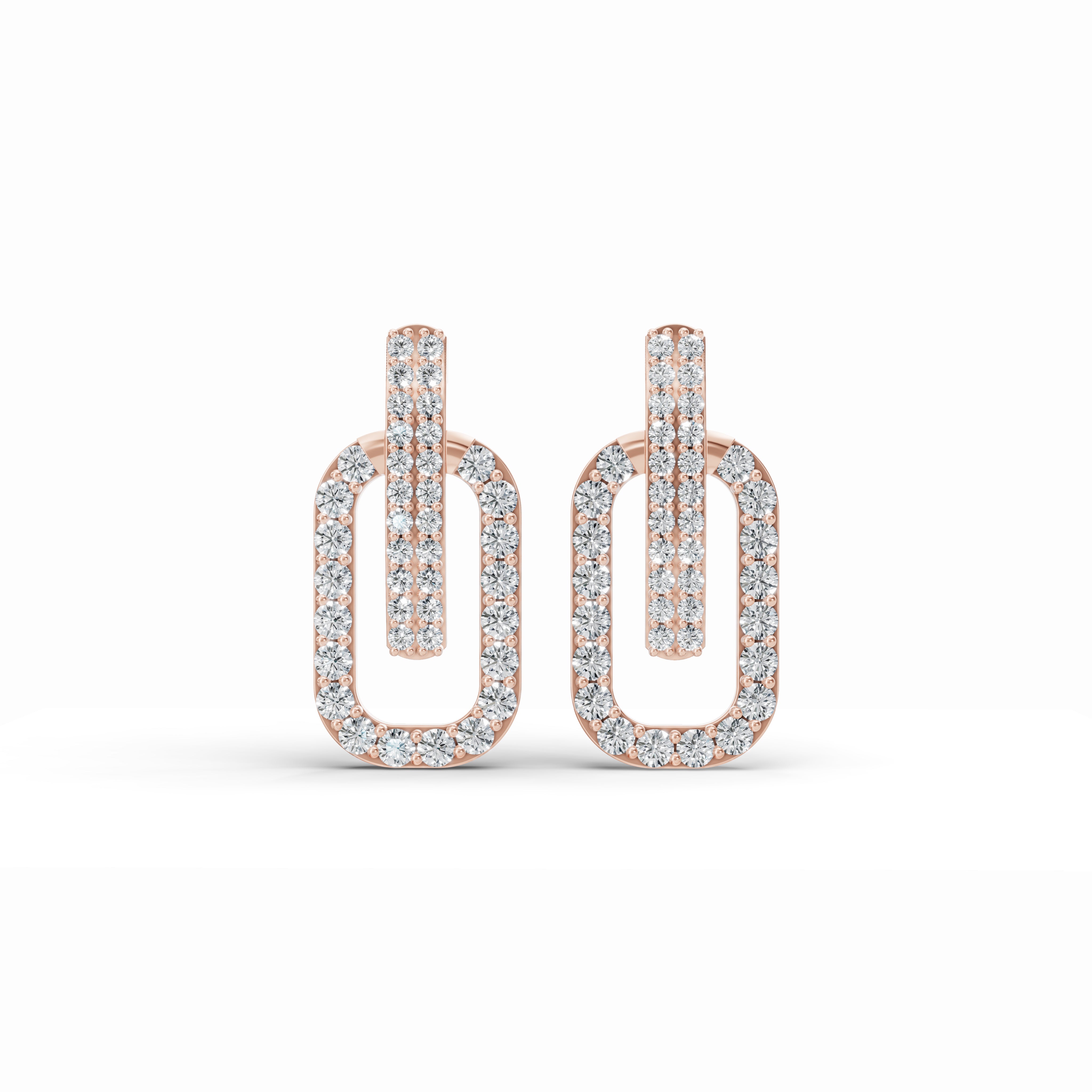 Twine Diamond Stud Earrings