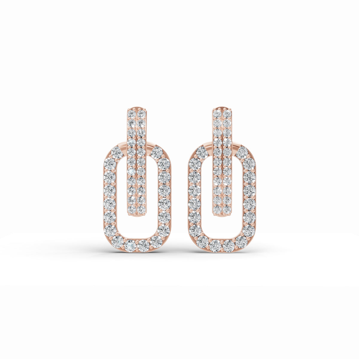 Twine Diamond Stud Earrings