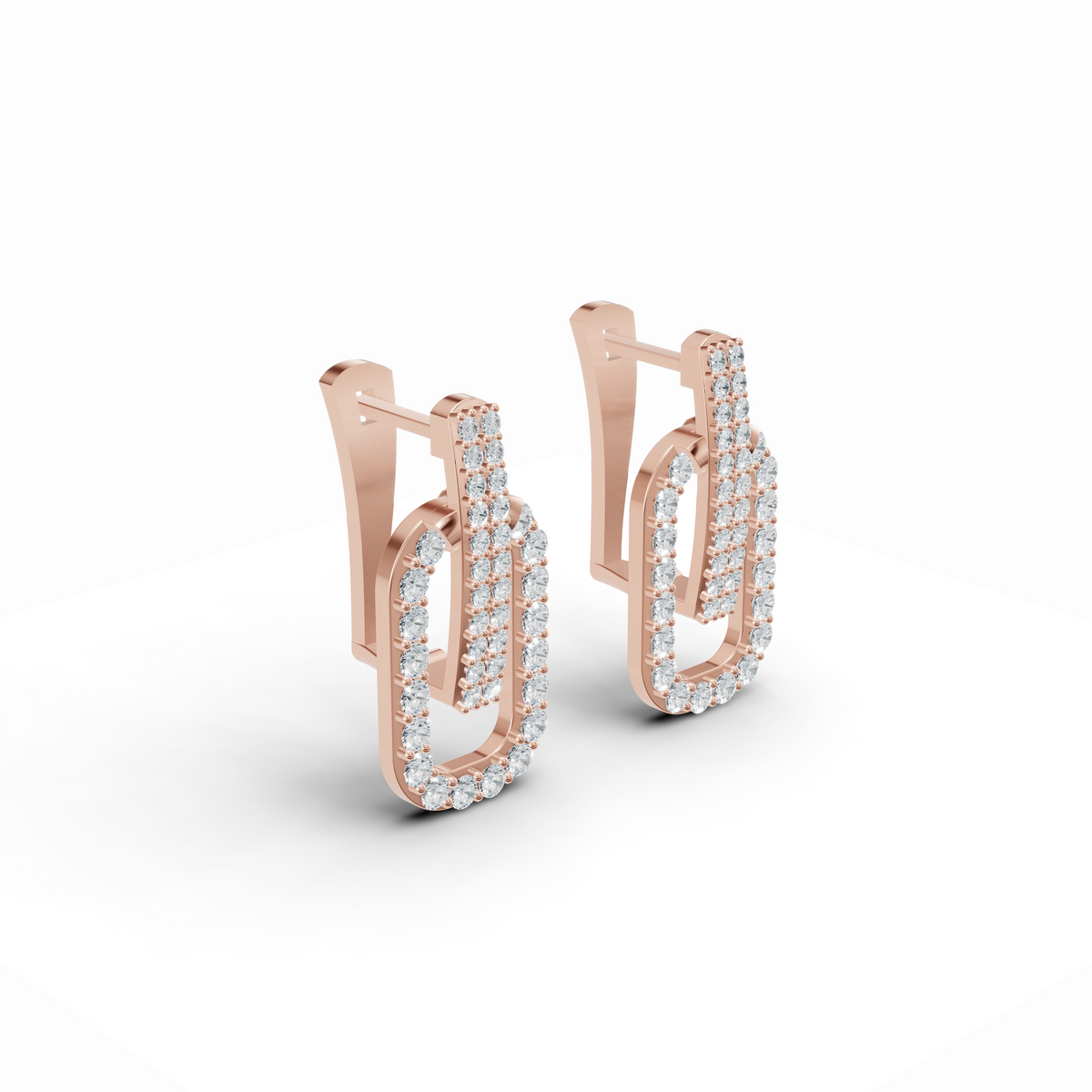 Twine Diamond Stud Earrings