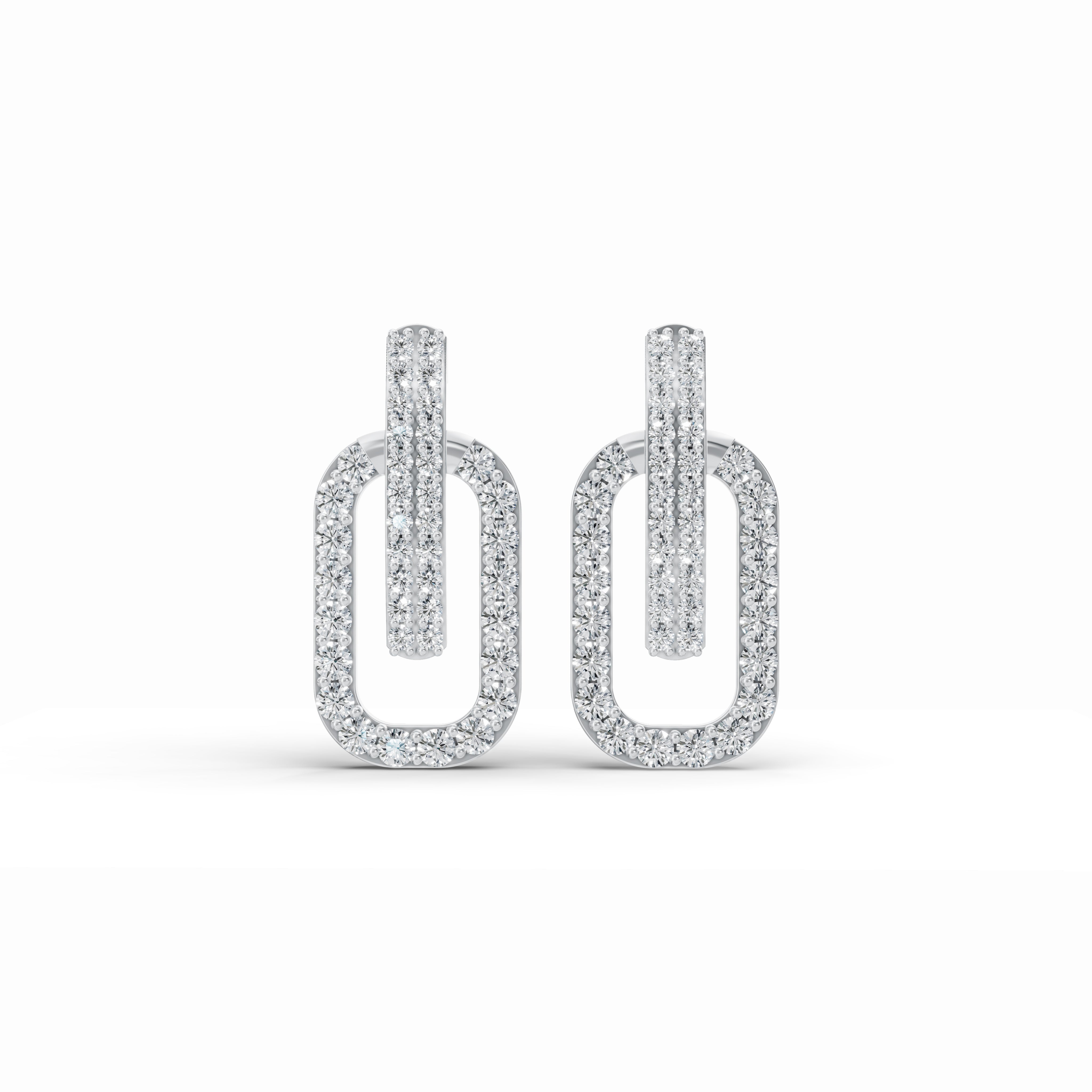 Twine Diamond Stud Earrings