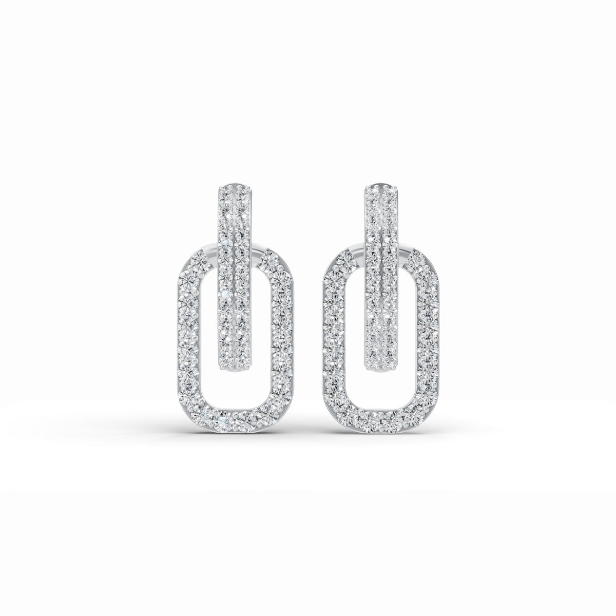 Twine Diamond Stud Earrings