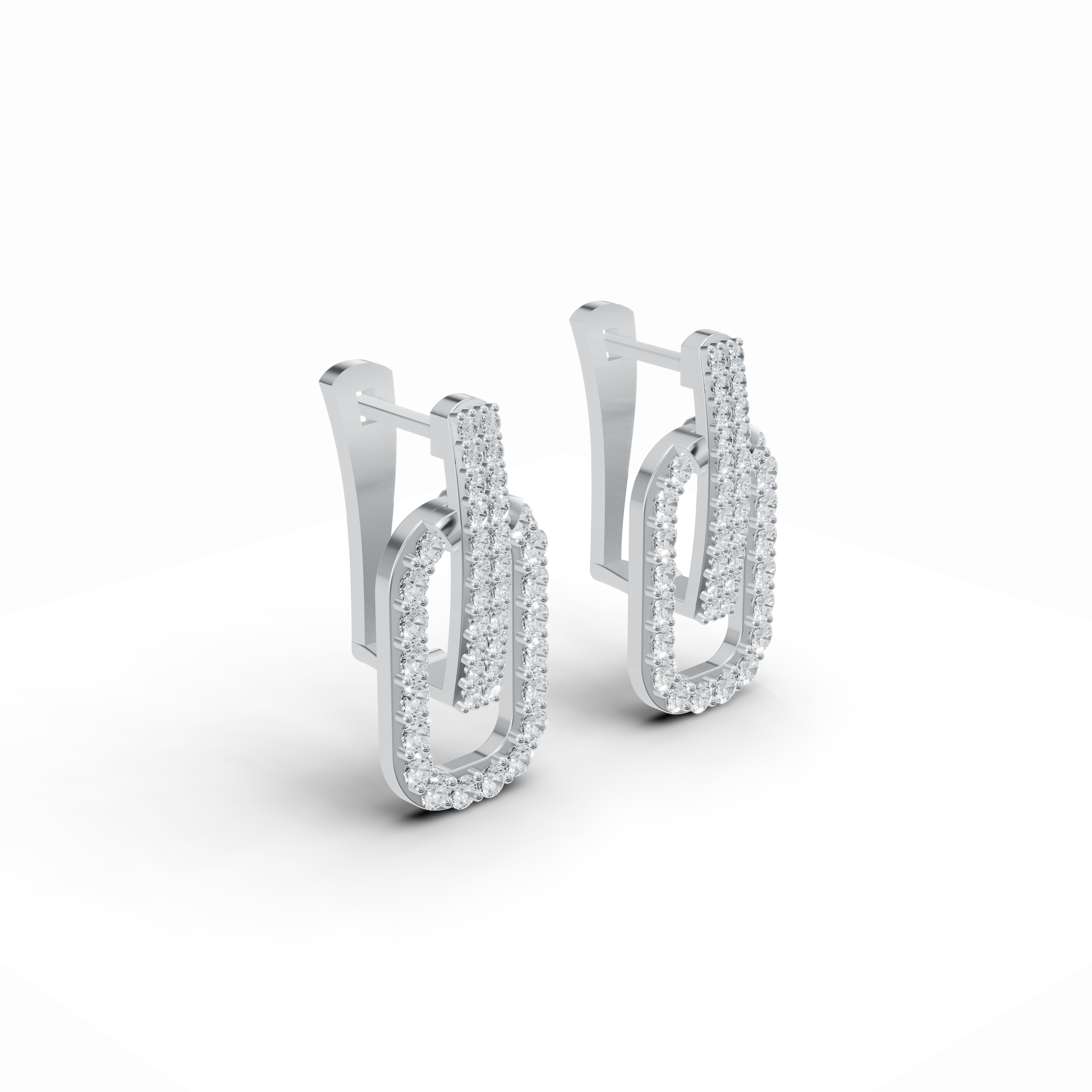 Twine Diamond Stud Earrings