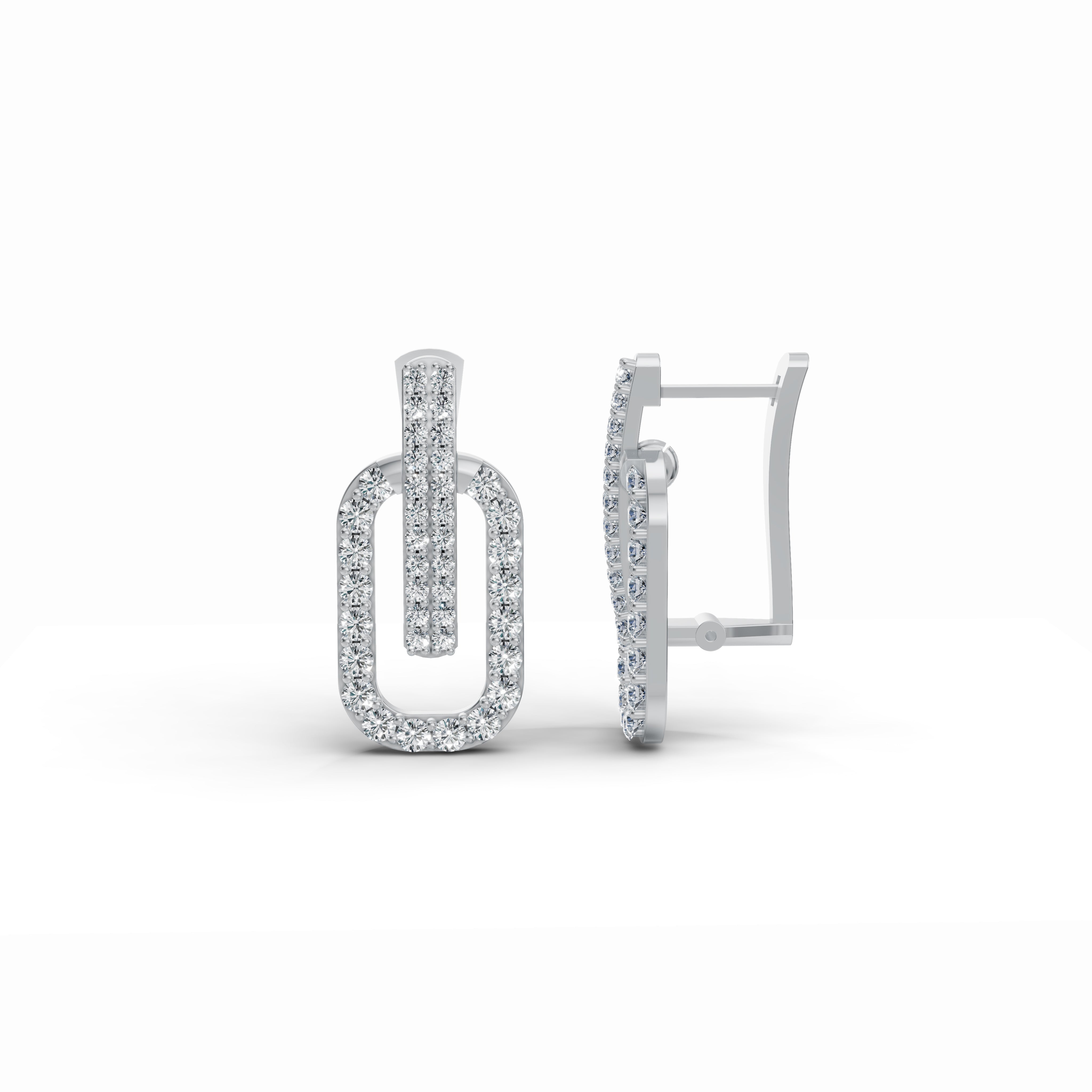 Twine Diamond Stud Earrings