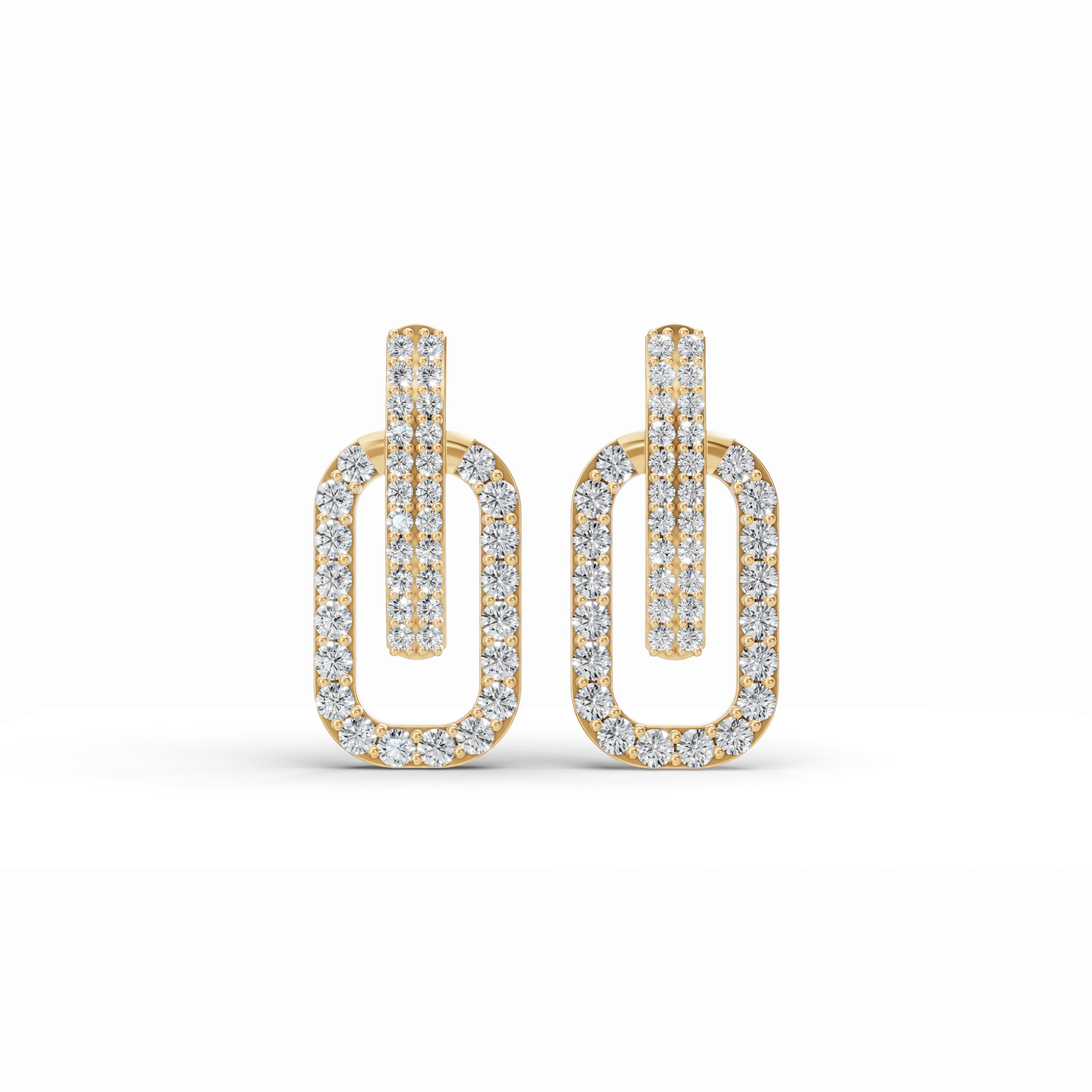 Twine Diamond Stud Earrings