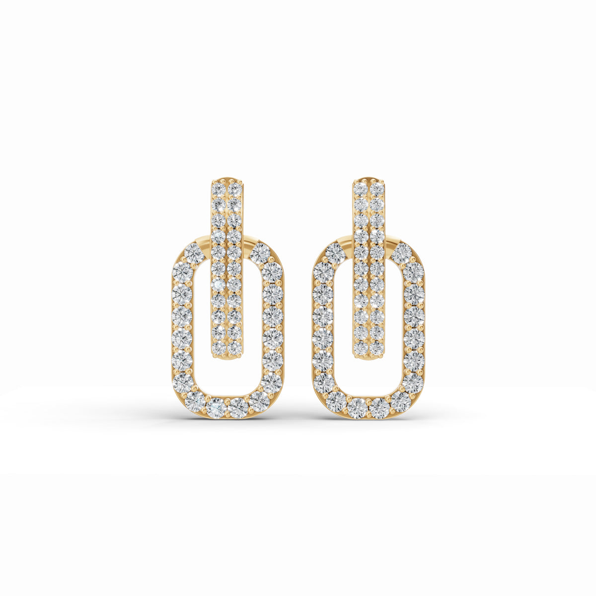Twine Diamond Stud Earrings