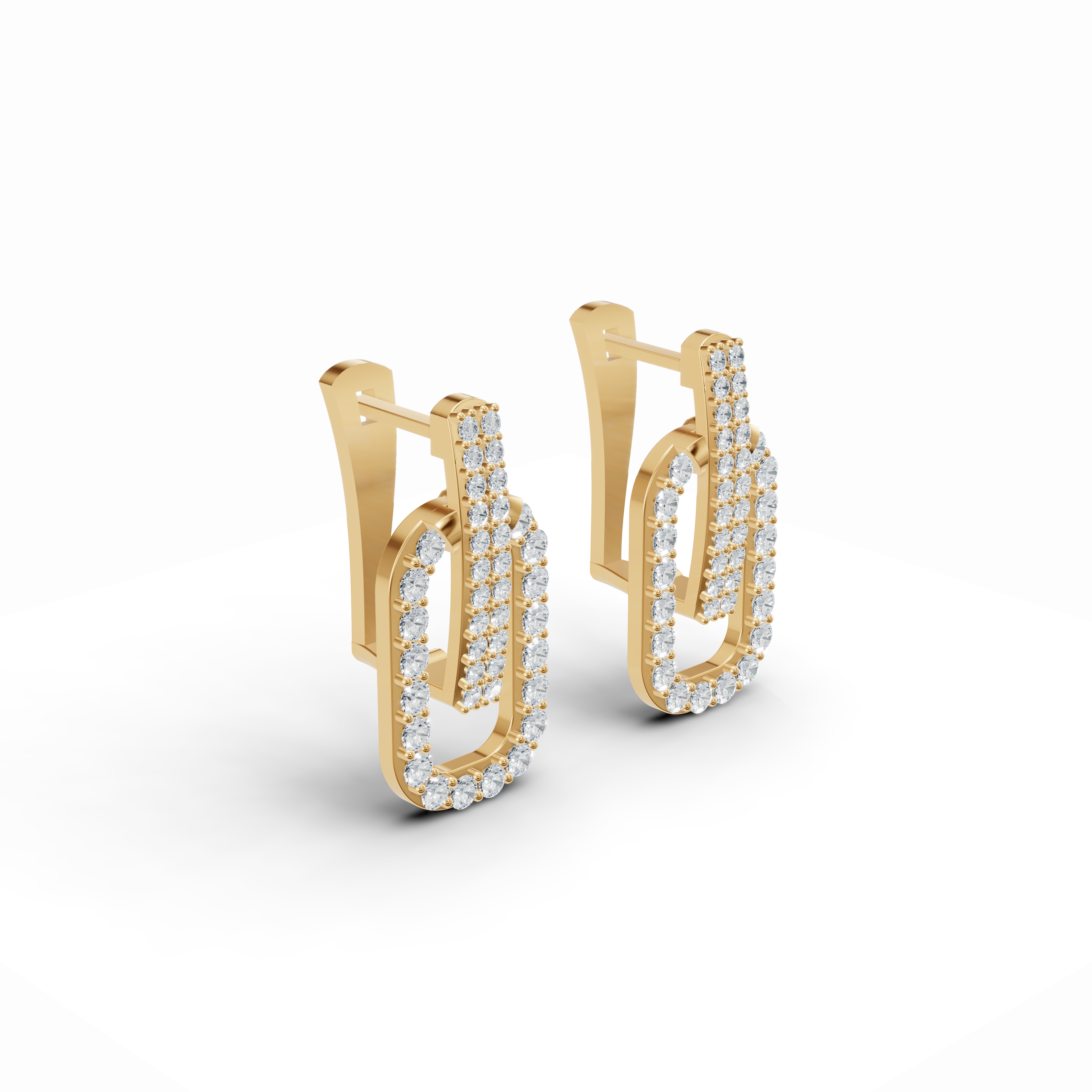 Twine Diamond Stud Earrings