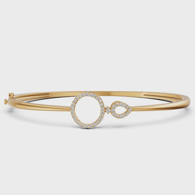 Circle Link Diamond Bracelet