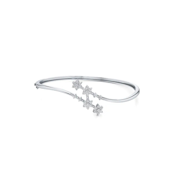 Chic 4-Floret Bloom Diamond Bracelet