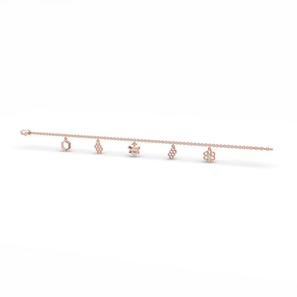 Storyteller Charm Diamond Bracelet