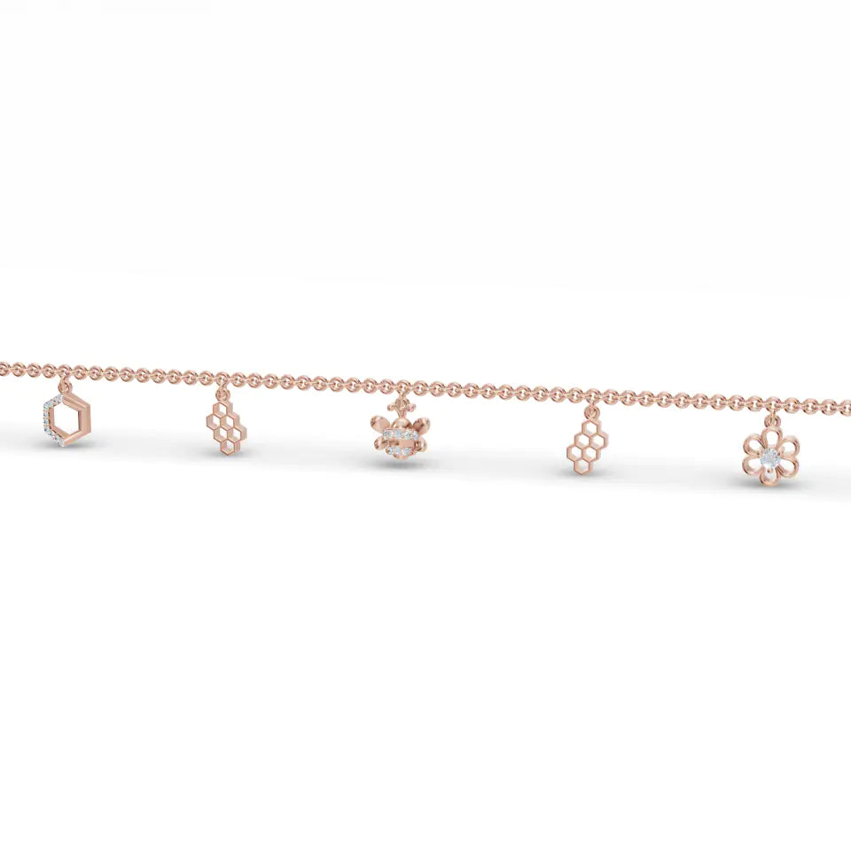 Storyteller Charm Diamond Bracelet