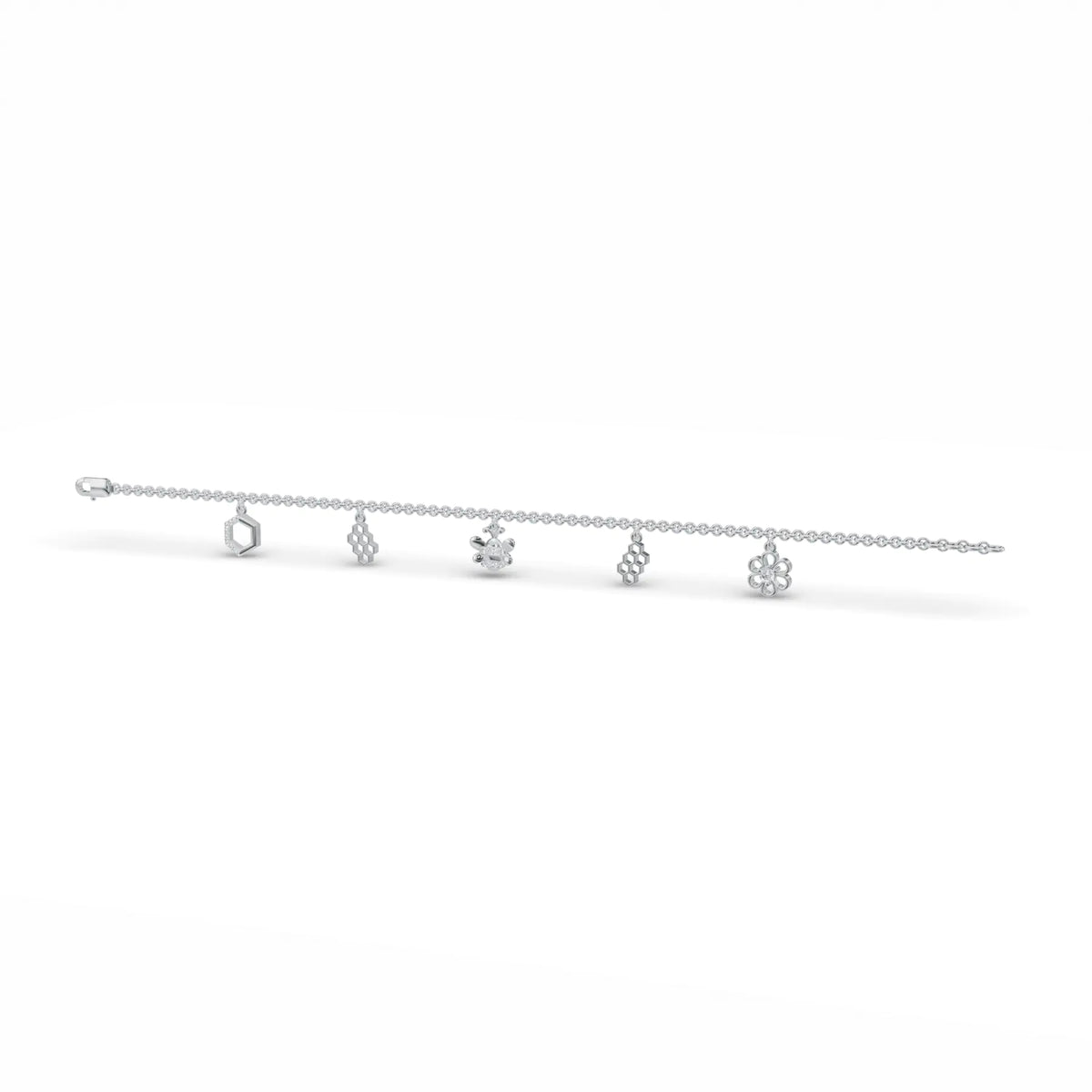 Storyteller Charm Diamond Bracelet