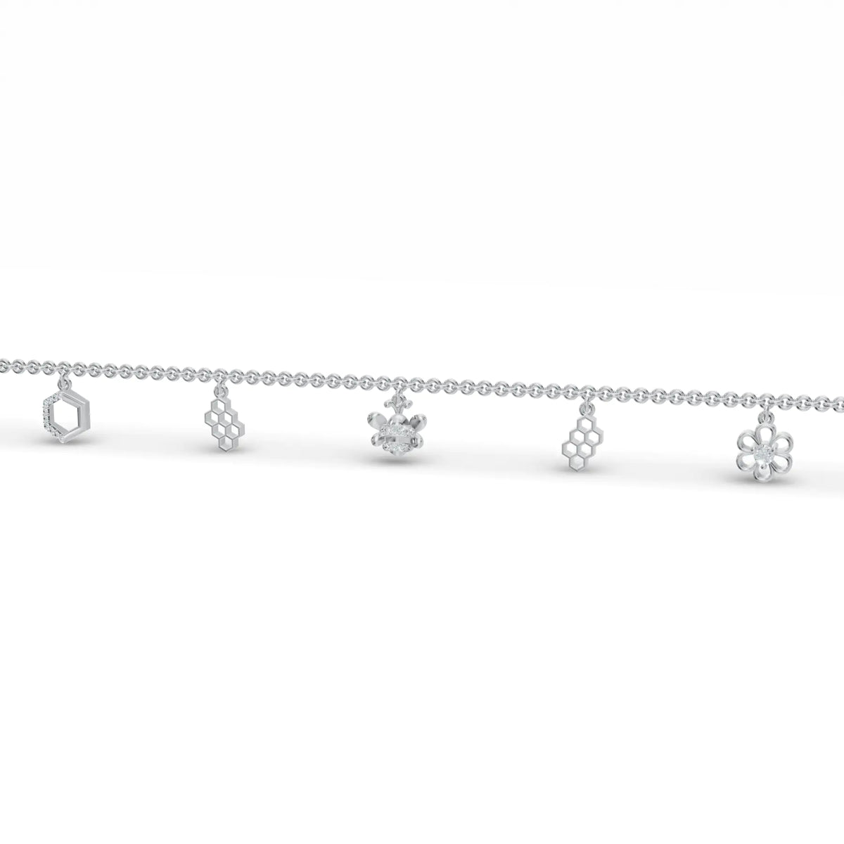 Storyteller Charm Diamond Bracelet