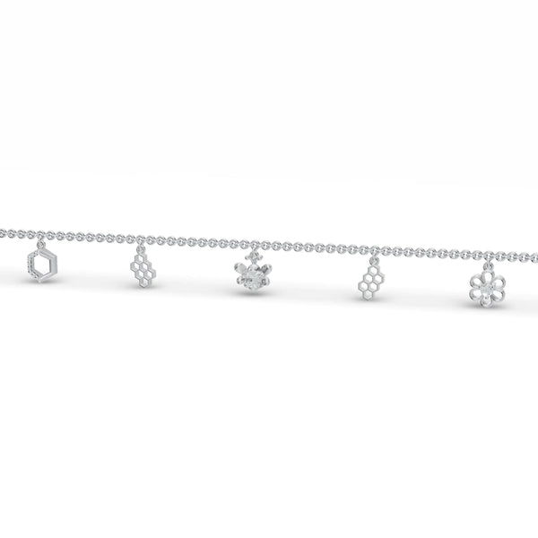 Storyteller Charm Diamond Bracelet