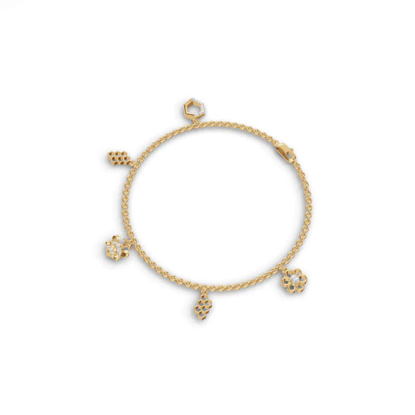 Storyteller Charm Diamond Bracelet