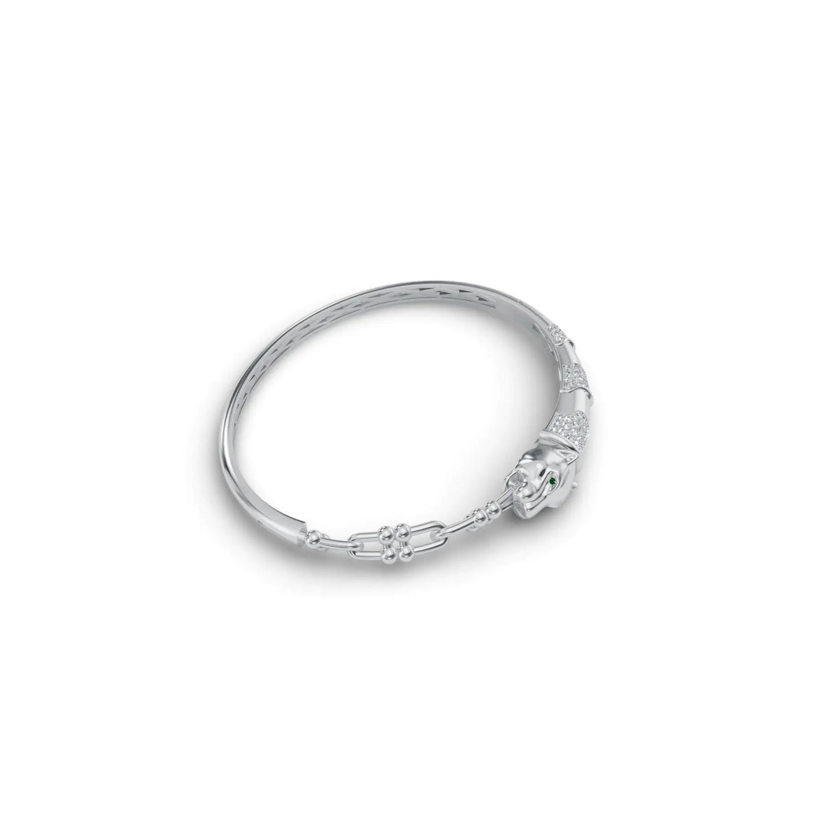 Panthera Power Kada Diamond Bracelet