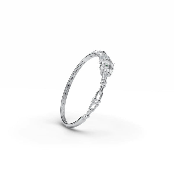 Panthera Power Kada Diamond Bracelet