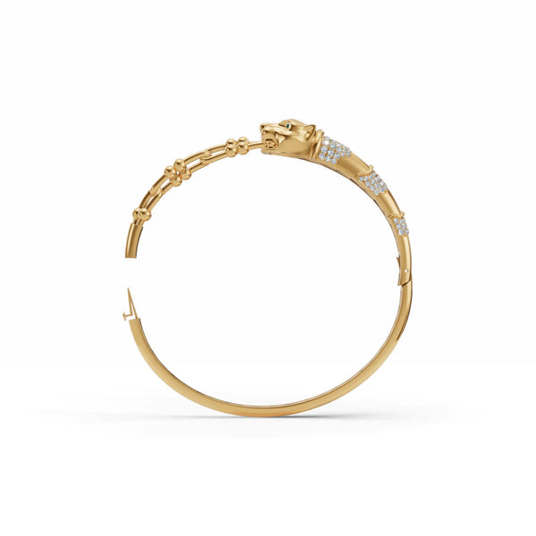 Panthera Power Kada Diamond Bracelet
