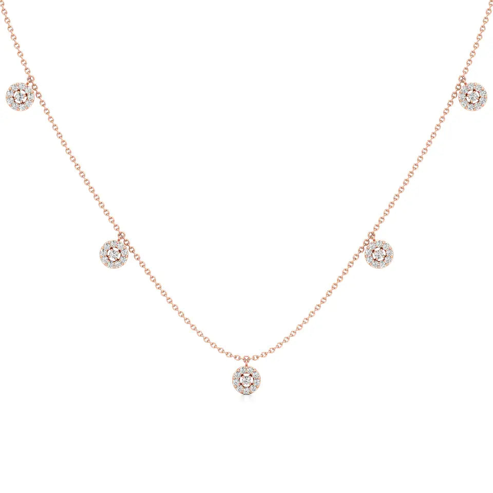 Minimal Everyday Station Diamond Necklace