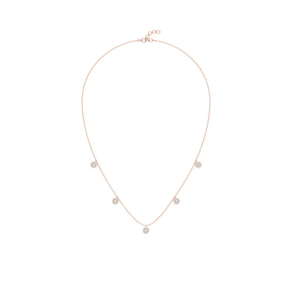 Minimal Everyday Station Diamond Necklace