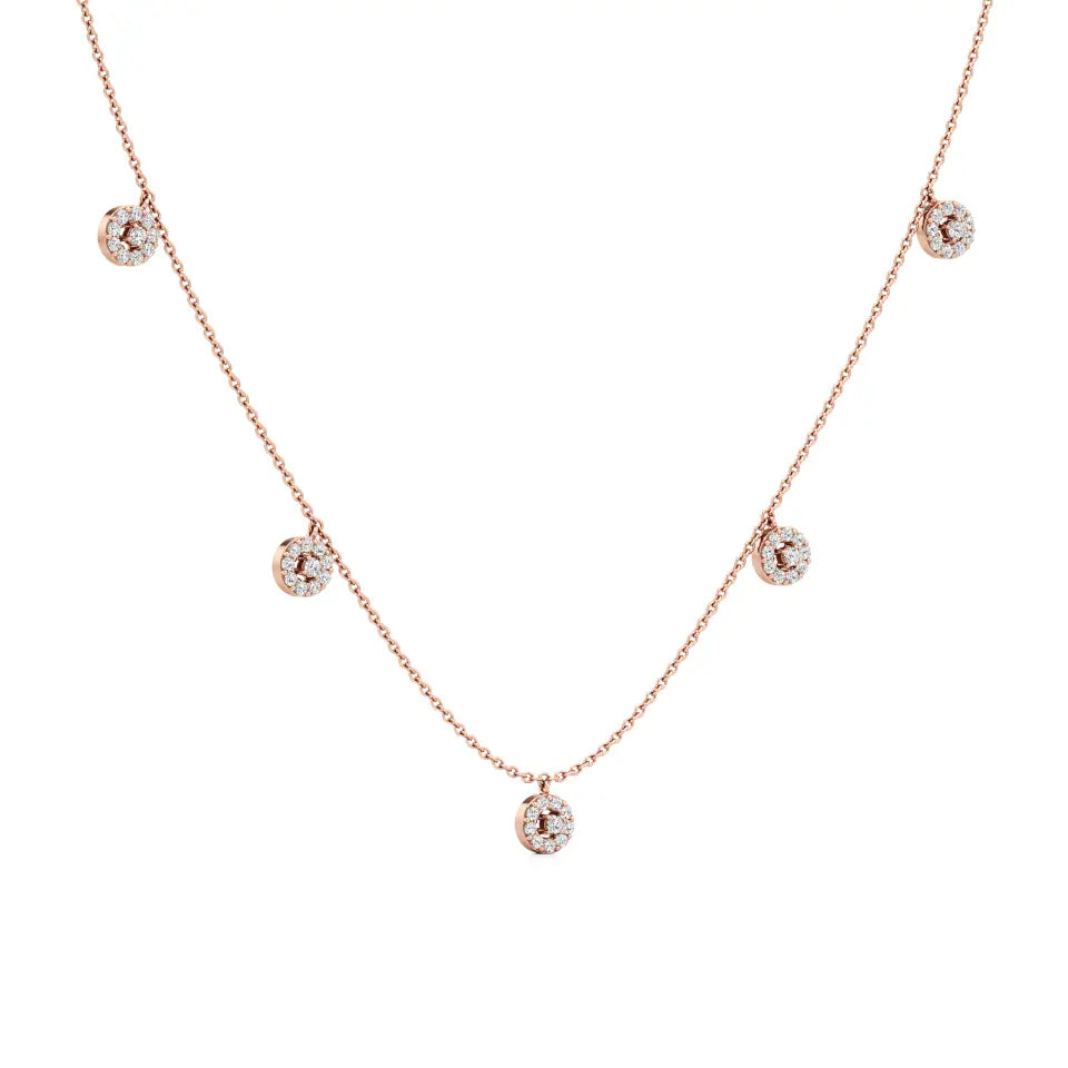 Minimal Everyday Station Diamond Necklace
