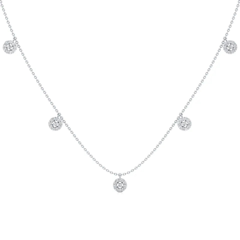 Minimal Everyday Station Diamond Necklace