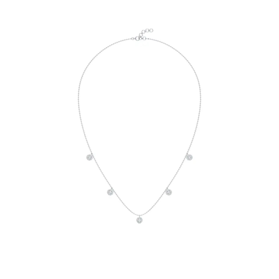 Minimal Everyday Station Diamond Necklace