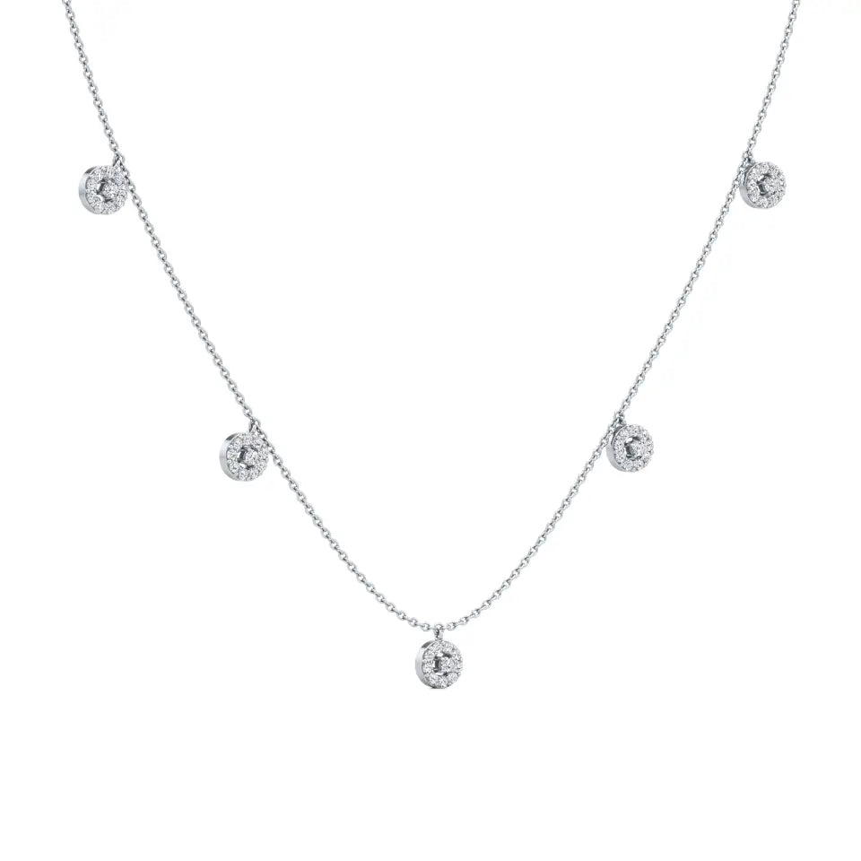 Minimal Everyday Station Diamond Necklace