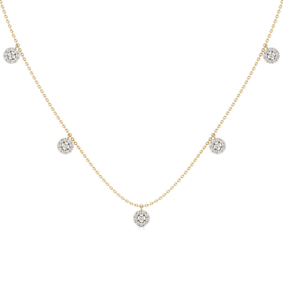 Minimal Everyday Station Diamond Necklace