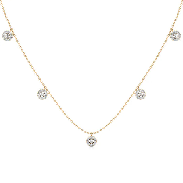 Minimal Everyday Station Diamond Necklace