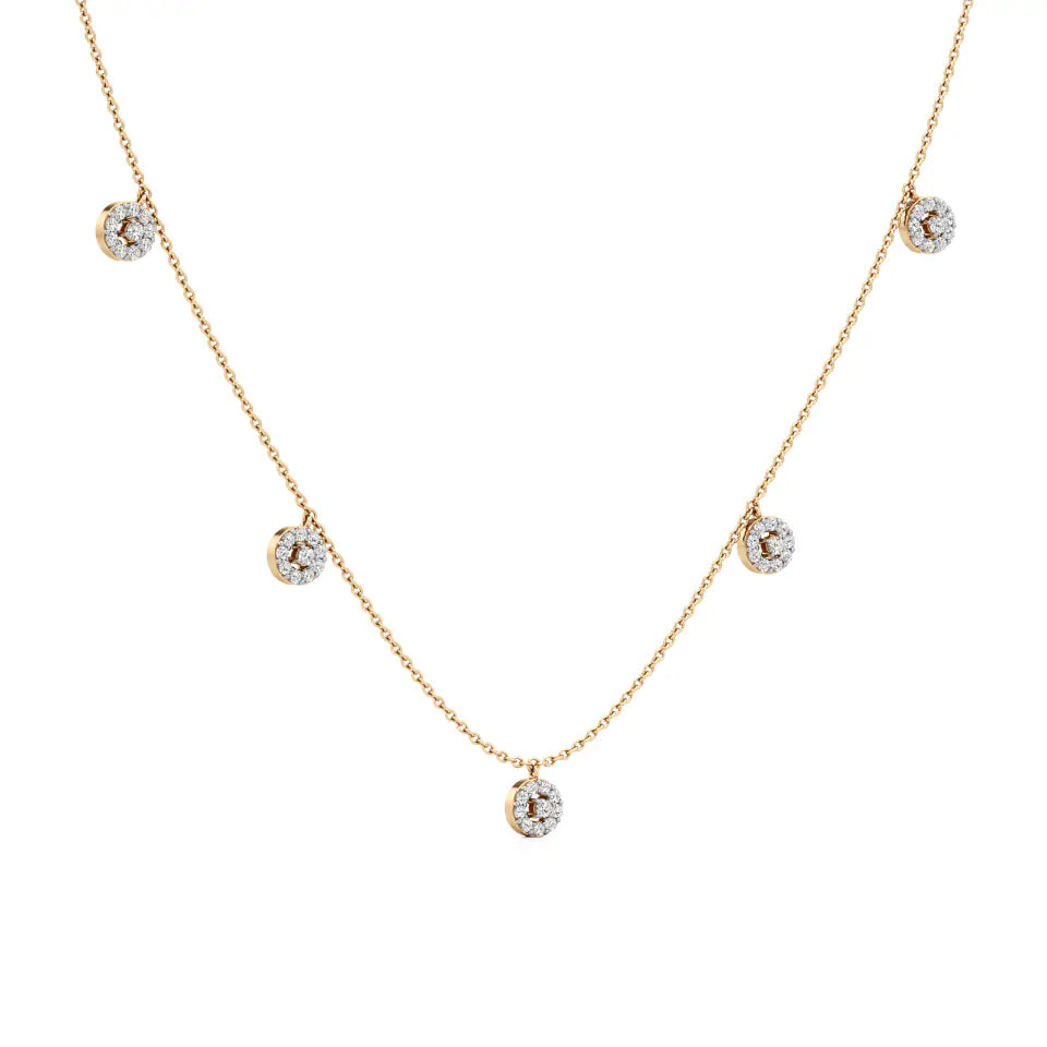 Minimal Everyday Station Diamond Necklace
