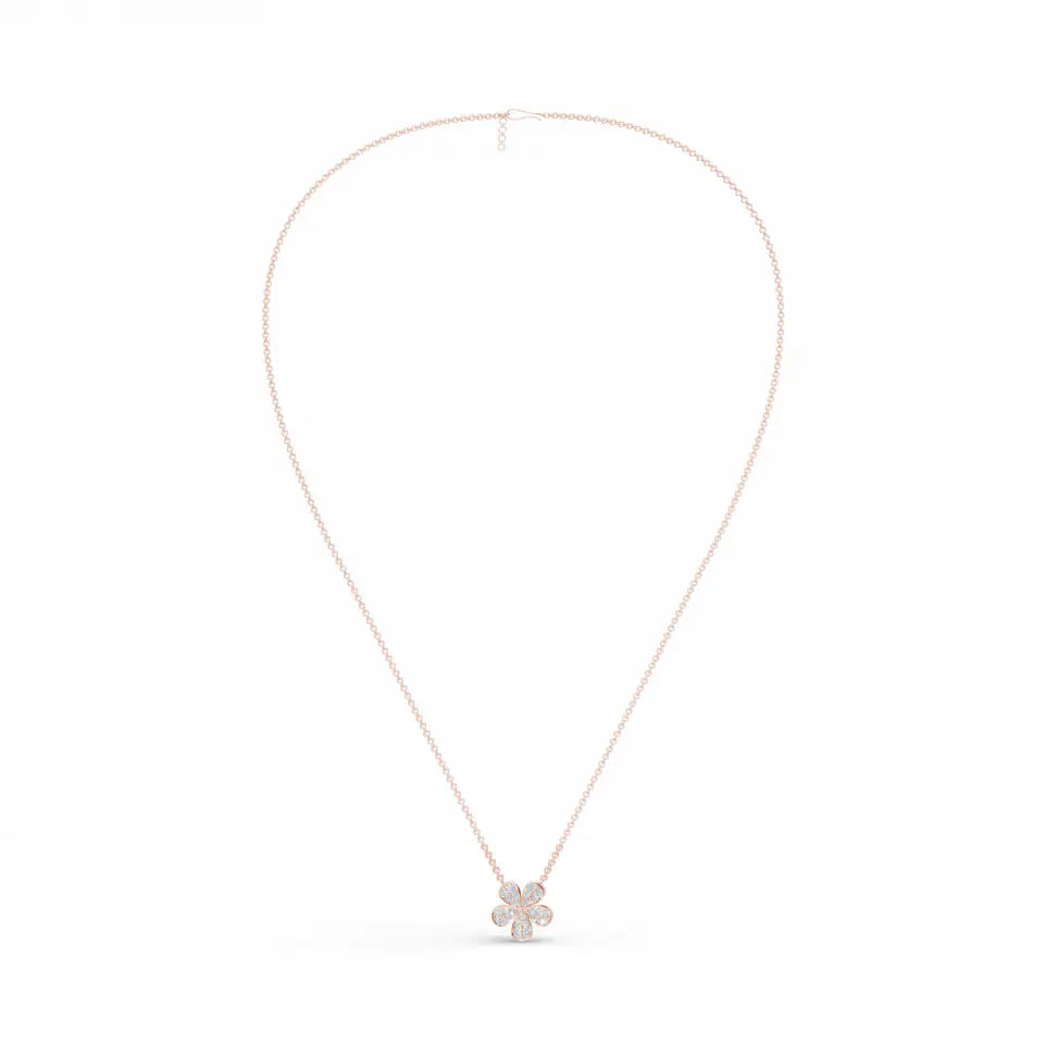 Timeless Flower Diamond Chain