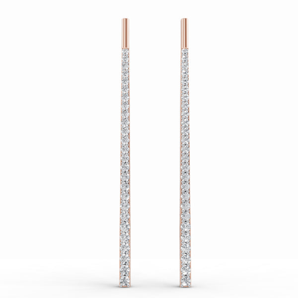 Sparkling Tower Diamond Earrings