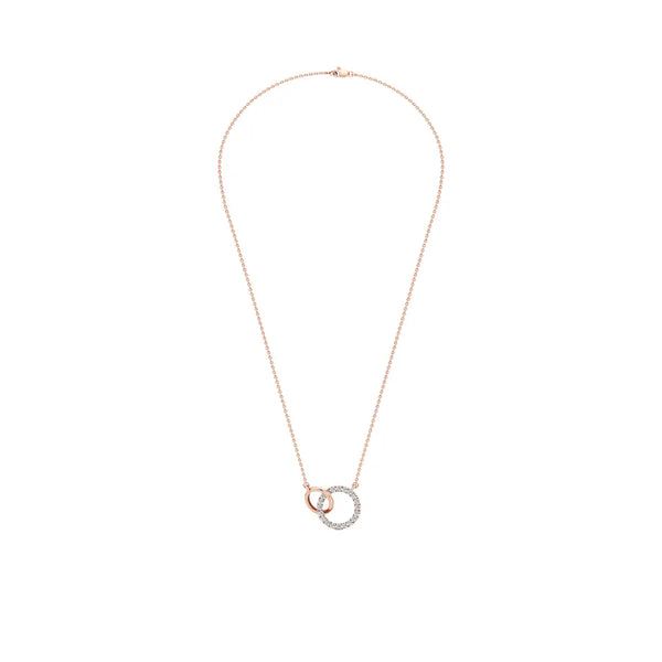 Interlinked Circles Love Diamond Pendant