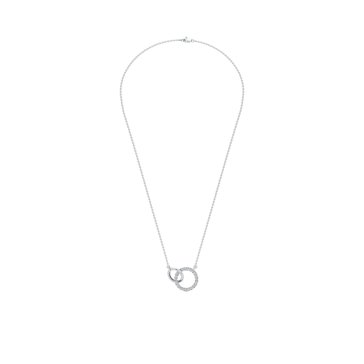 Interlinked Circles Love Diamond Pendant