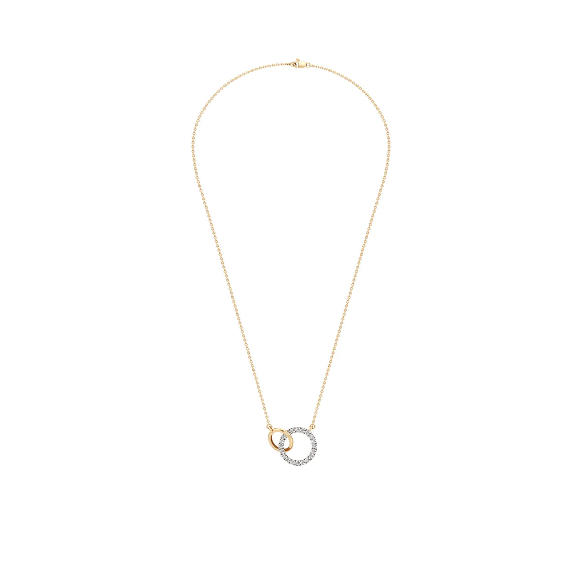 Interlinked Circles Love Diamond Pendant
