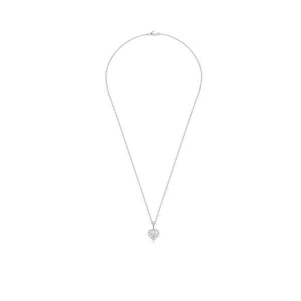 Bold Heart Solitaire Diamond Pendant