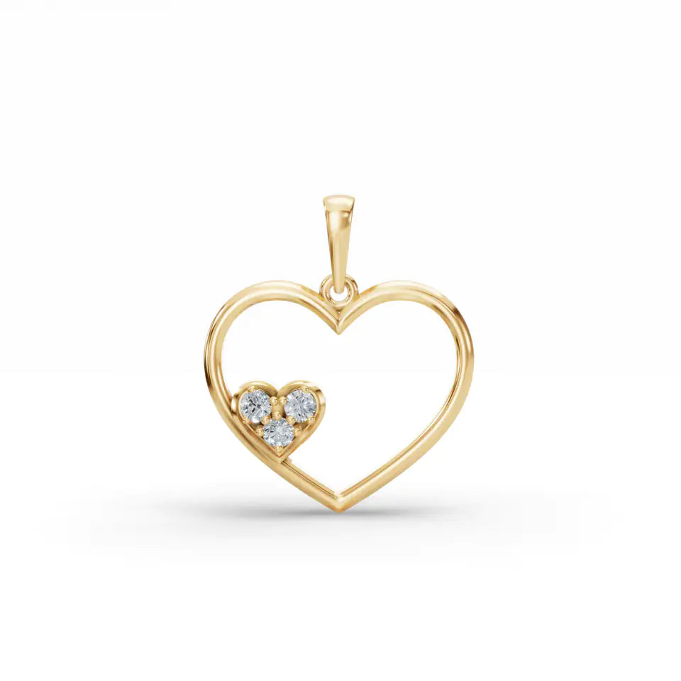 Subtle Pave Diamond Pendant