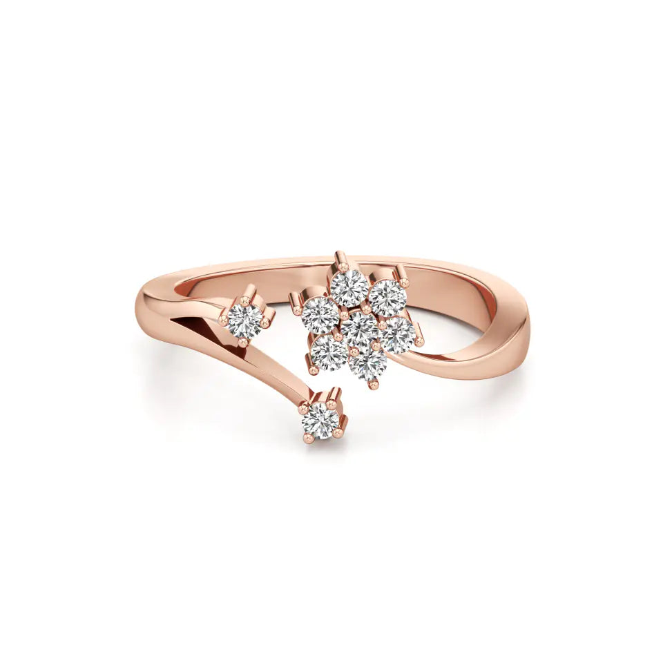 7-Stone Petal Diamond Ring