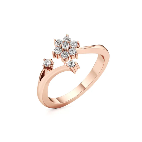 7-Stone Petal Diamond Ring