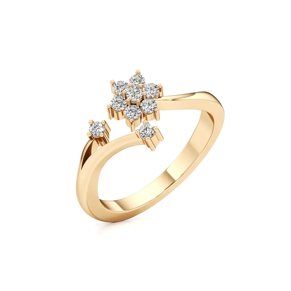 7-Stone Petal Diamond Ring