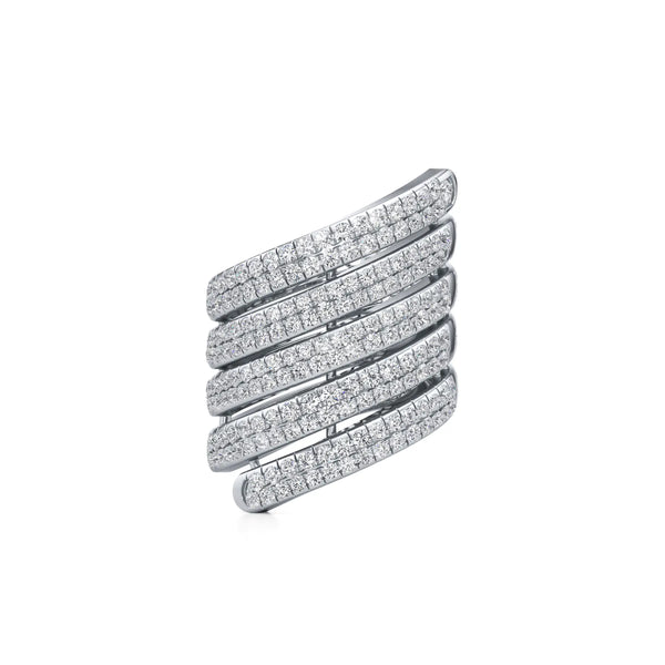5-Layer Coil Diamond Ring