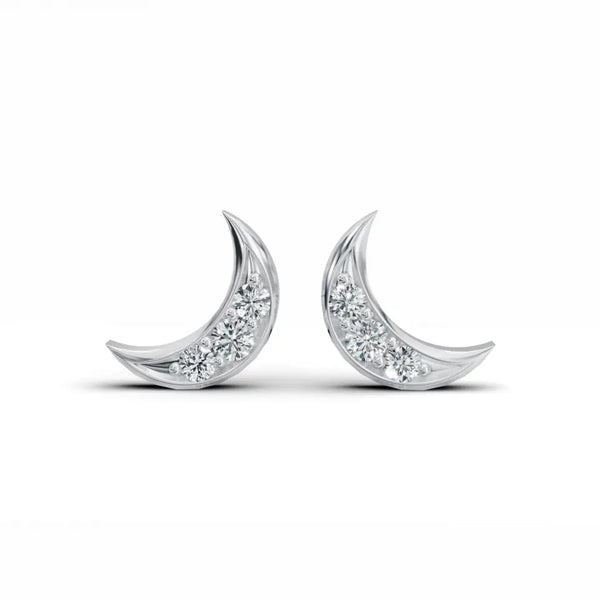 Petite Round Diamond Stud Earrings